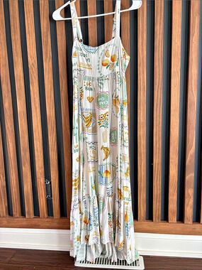 Paper Heart Ciao Bella Lemon Print Maxi Dress